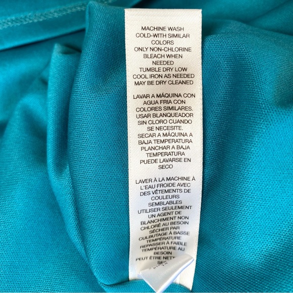 Chico’s Women’s Green Ikat Maida Handkerchief Dress Sleeveless V-Neck Size 0 - Picture 13 of 13